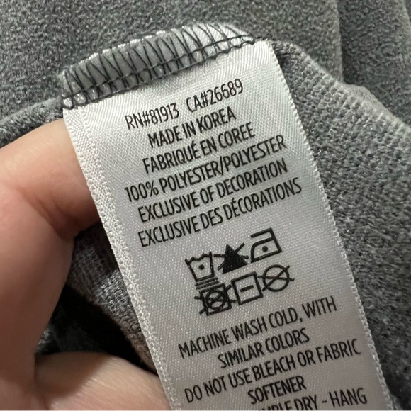 Robert Graham Men’s 2X XXL Gray Quarter Zip Sweater Fleece Aztec Collar R6 - Picture 6 of 6